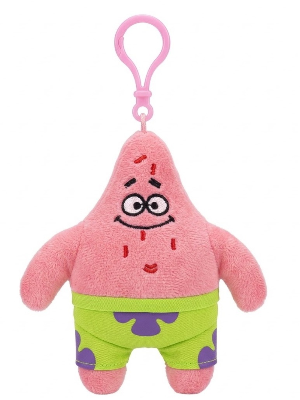 Sponge Bob Square Pants Pink Patrick Star Plush Keychain Bag Charm